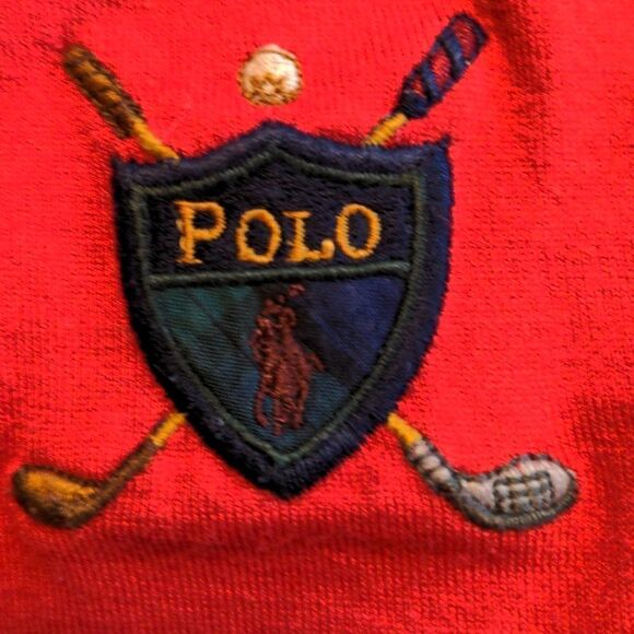 🤩 Ralph Lauren red retro Polo size large 🤩 2 for $20 - Picture 3 of 7